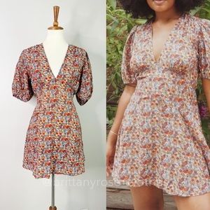 DÔEN Emilia Mini Dress in Wildflower Meadow